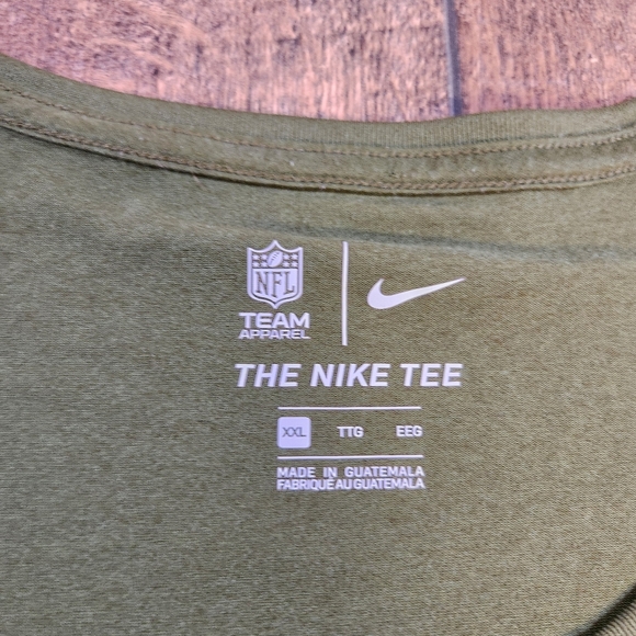 Kansas City Chiefs The Nike Tee Salute To Service T shirt Women XXL Olive Green - Picture 4 of 10